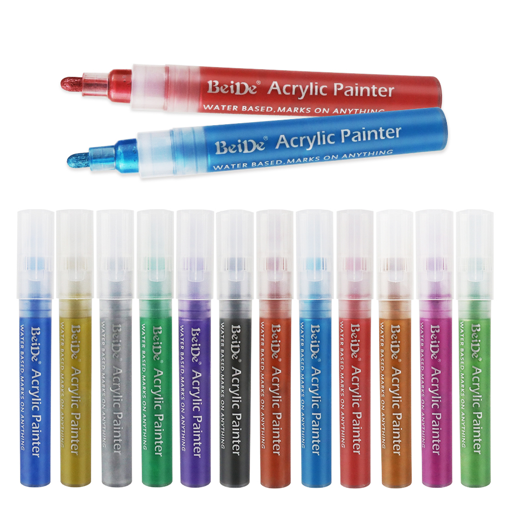 6MM Reversible Bullet & Chisel Acrylic Paint Pen