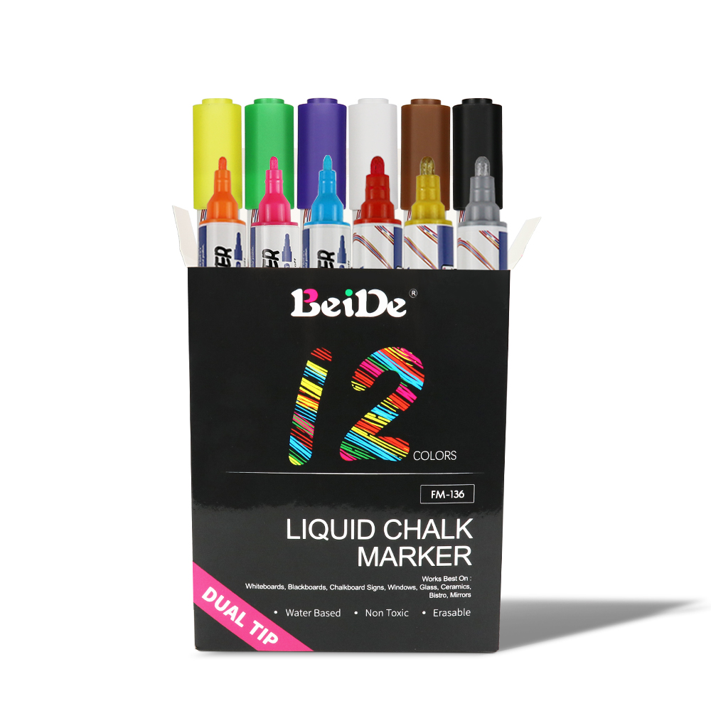 Dual-Tip Liquid Chalk Marker（0.7/3MM+6MM)