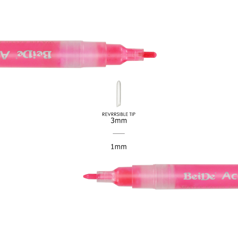 3MM Reversible Bullet & Chisel Acrylic Paint Pen
