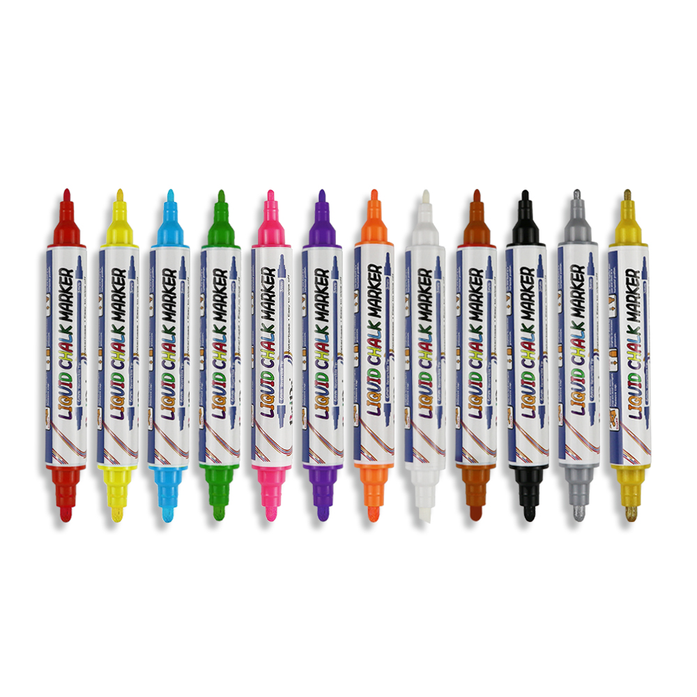 Dual-Tip Liquid Chalk Marker（0.7/3MM+6MM)