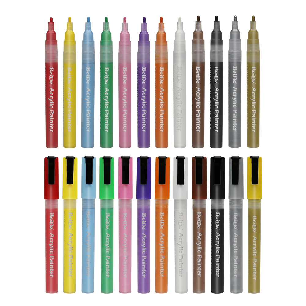 3MM Reversible Bullet & Chisel Acrylic Paint Pen