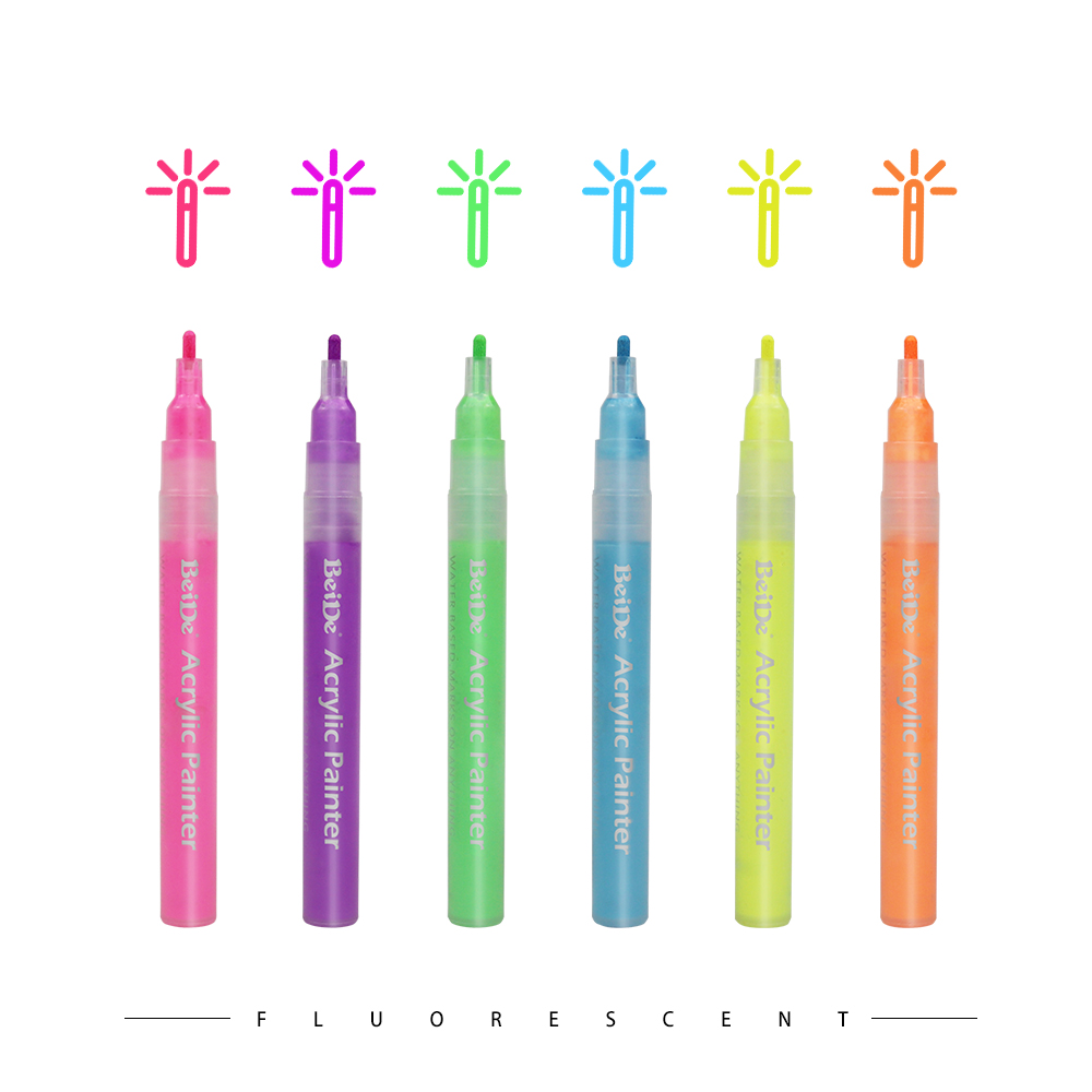 3MM Reversible Bullet & Chisel Acrylic Paint Pen