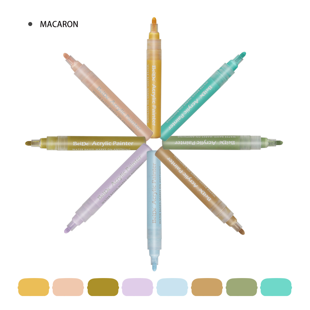 6MM Reversible Bullet & Chisel Acrylic Paint Pen