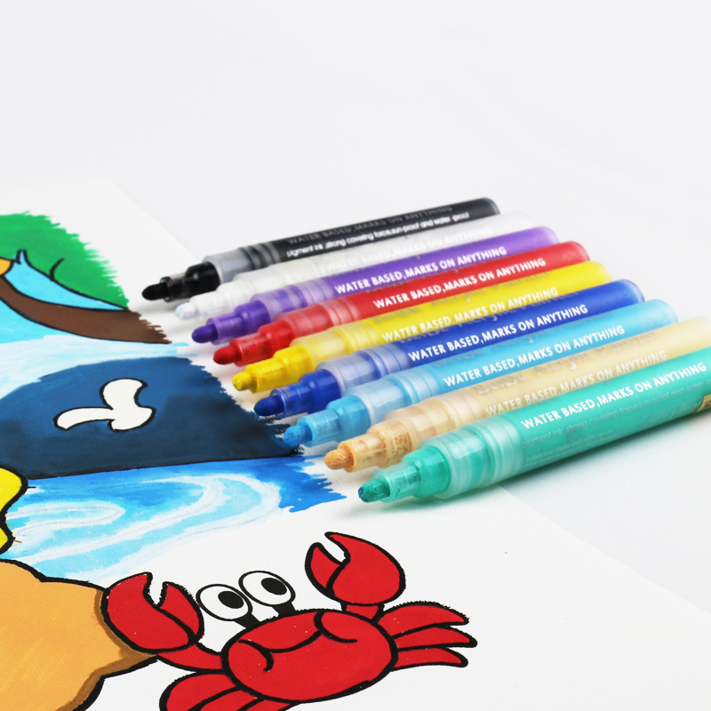 6MM Reversible Bullet & Chisel Acrylic Paint Pen