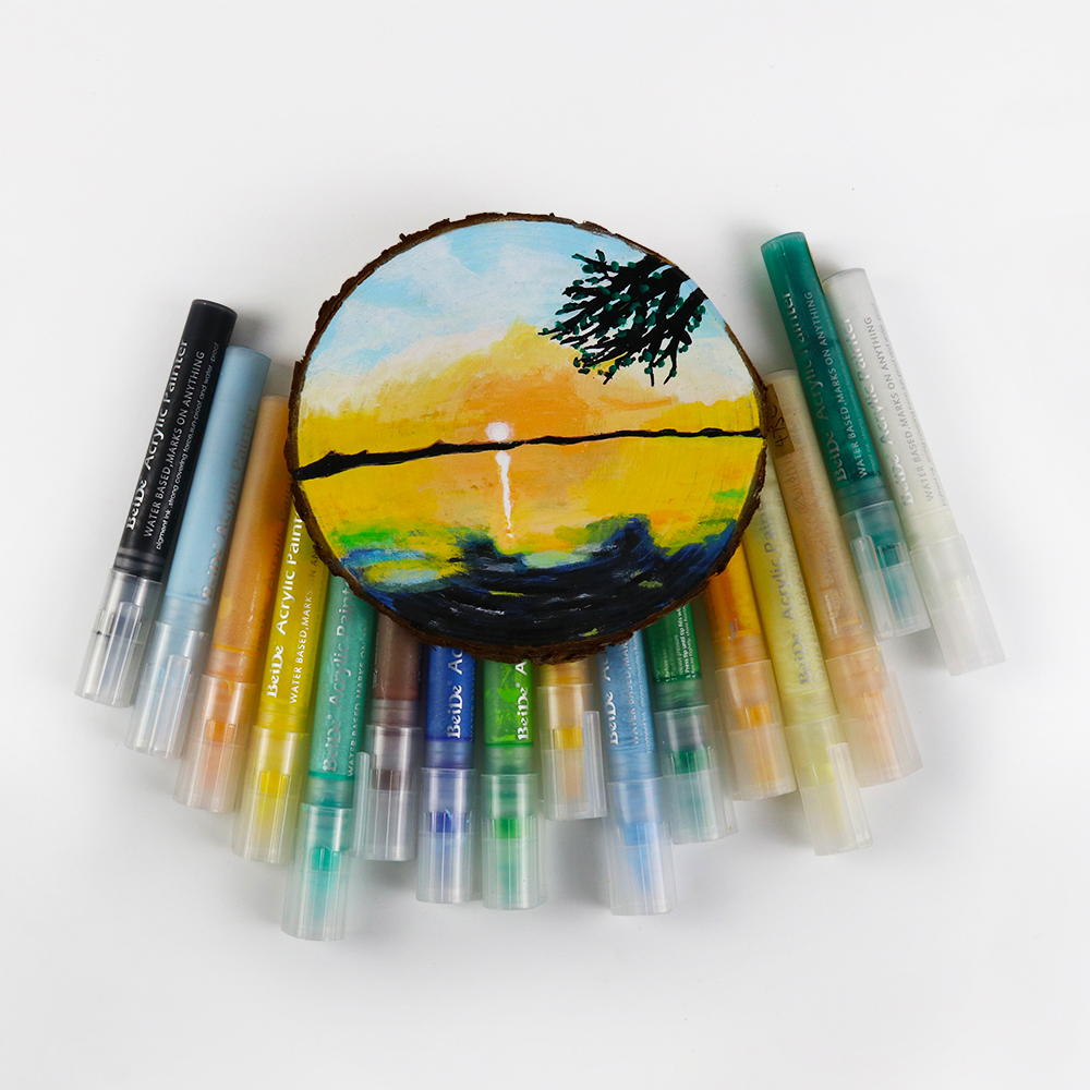 6MM Reversible Bullet & Chisel Acrylic Paint Pen