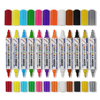Dual-Tip Liquid Chalk Marker（0.7/3MM+6MM)