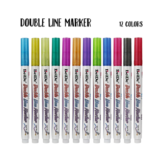 Silver Outline Marker